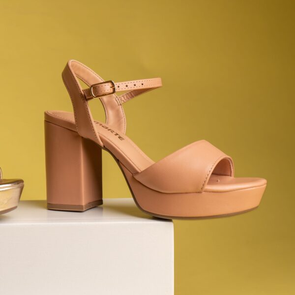 141006 VIAMARTE SANDALIA DE PLATAFORMA TACON 8 CMS NUDE NAPA