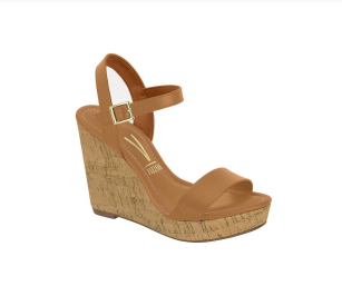 6283.2000.29044 VIZZANO SANDALIA TACON MADERA CORRIDO 10 CMS CAMEL PELICA